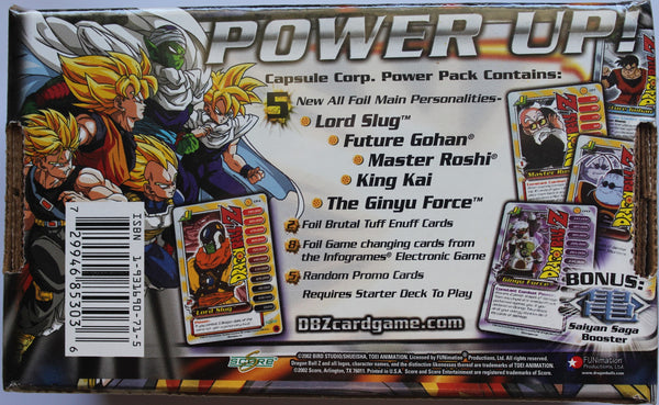 Dragonball Z Capsule Corp Power Pack CCG New Sealed. 