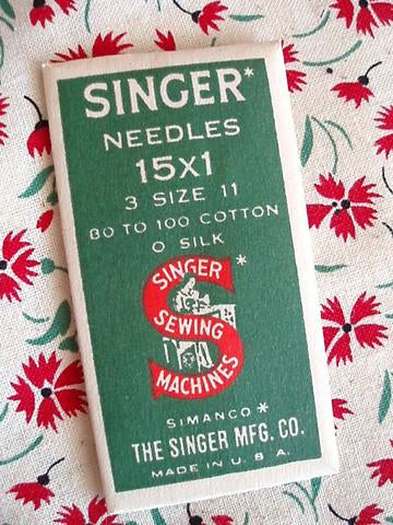 Vintage Unused Singer Needle Packet - New Old Stock