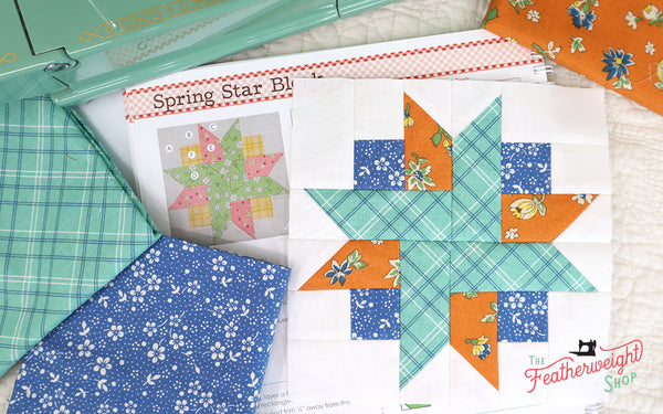 Farm Girl Vintage Sampler Quilt Sew Along with the Featherweight Shop