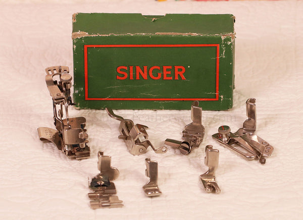 Singer Featherweight 222 Attachments Set in Green Box