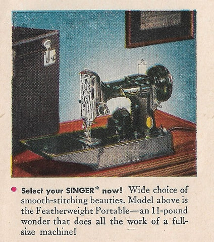 Singer Featherweight 221 Advertisement