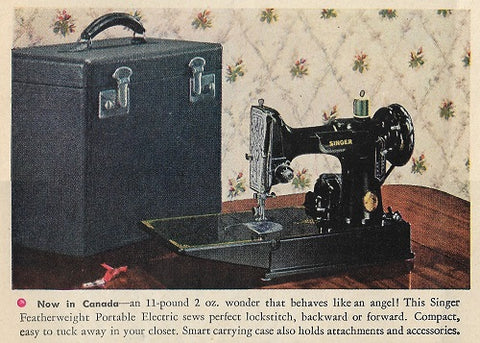 Singer Featherweight 221 Advertisement