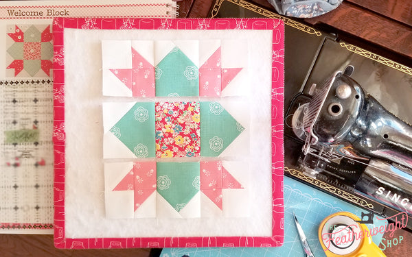 Farm Girl Vintage Sampler Quilt Sew Along with the Featherweight Shop