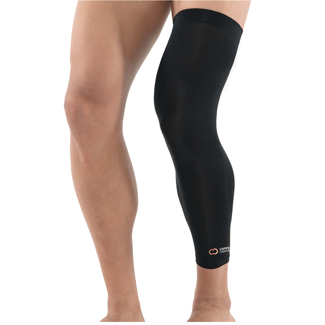 Kloppen Winderig Collectief Copper-Infused Full Leg Sleeve - Left or Right Leg w/ Unisex Fit | Copper  Compression