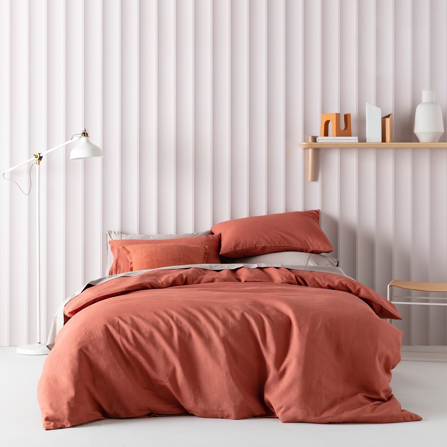 red clay duvet cover