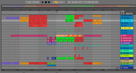 Picture of Ableton Showing That You Should Start With Arrangement And Mix Later