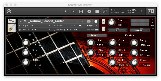 mf natural concert guitar kontakt freebie