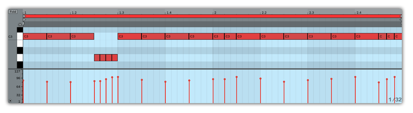 pitch down hihat ableton live 10