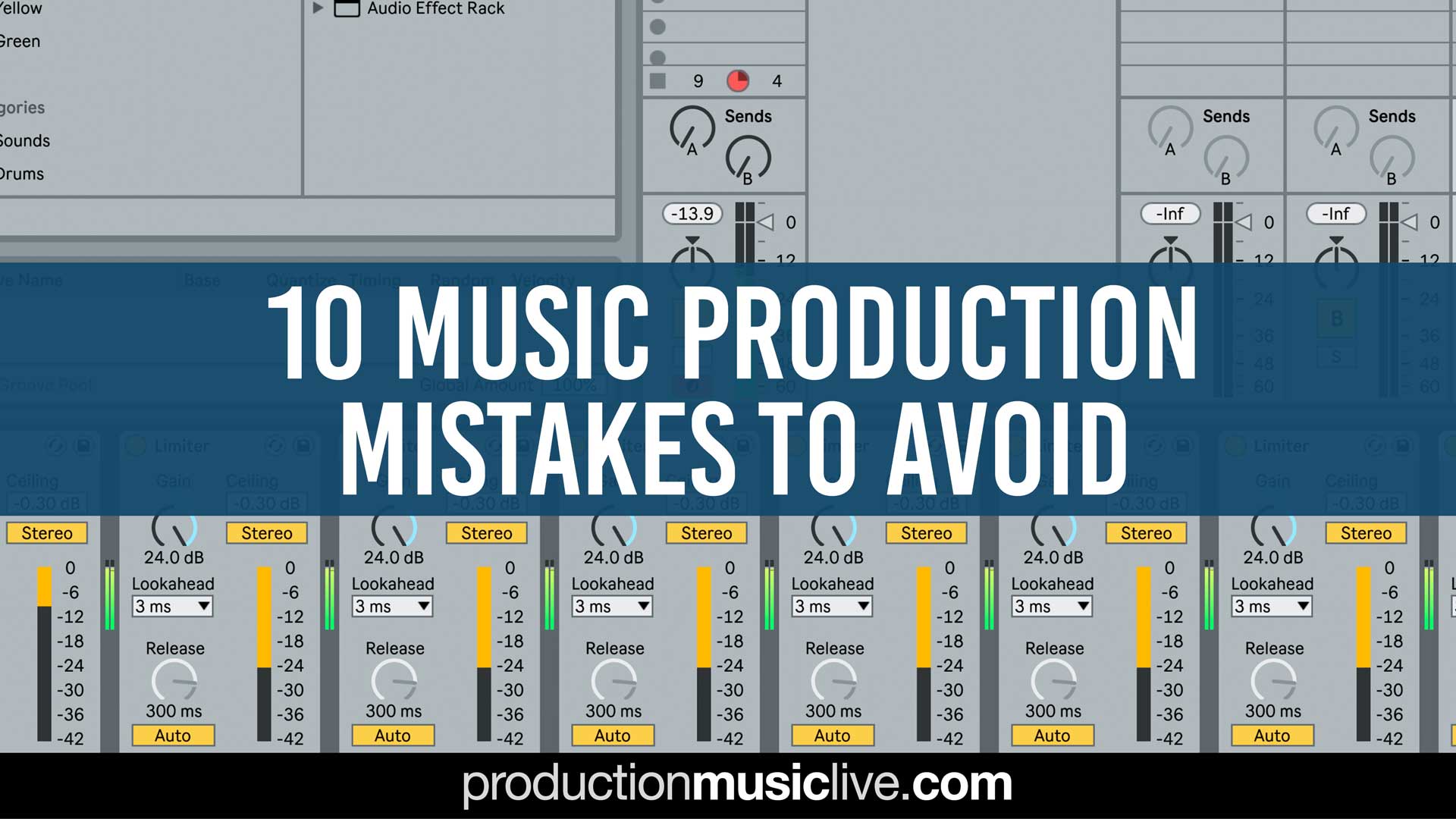 10 music production mistakes thumbnail