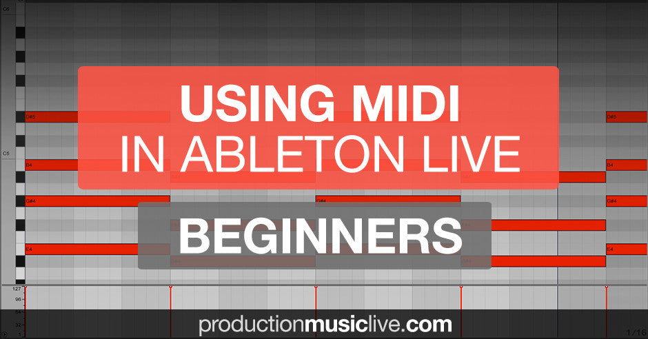 using MIDI in Ableton header