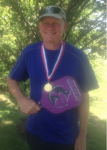 Brian Bass wins with a Wolfe Pickleball Paddle