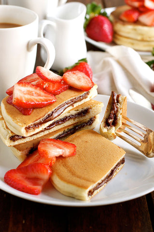 Strawberry and Nutella Pancake Recipe