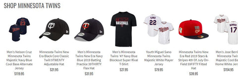 Minnesota Twins Collection Preview Pro Image Sports at Mall of America