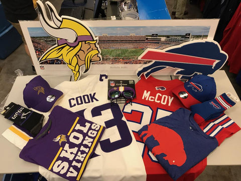 Pro Image Sports at Mall of America Minnesota Vikings Buffalo Bills Versus