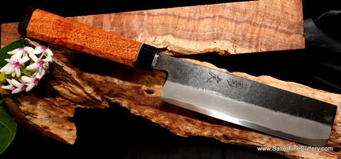 165mm handforged nakiri vegetable knife Salter Fine Cutlery