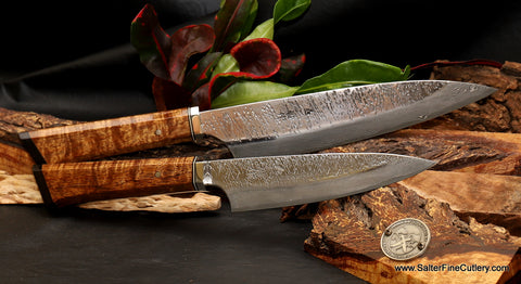 Beautiful handmade luxury chef knives from Salter Fine Cutlery of Hawaii