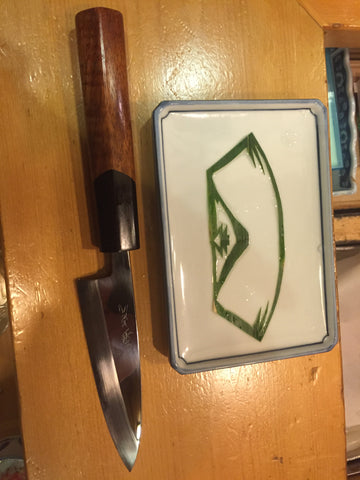 Salter Fine Cutlery paring knife at Sushi Ko 6-3-8 restaurant