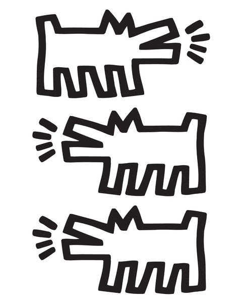 keith haring dog sculpture