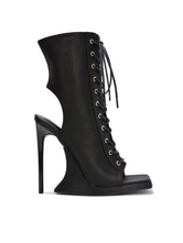"High as the Sky" Stiletto Wedge Bootie - Black