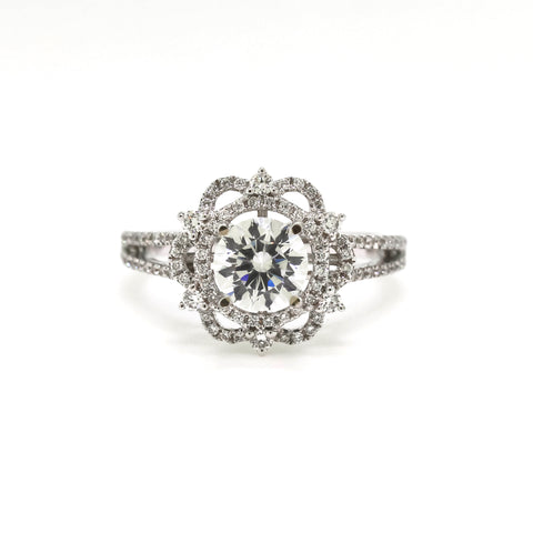 Vintage Inspired Engagement Ring by Harold Stevens