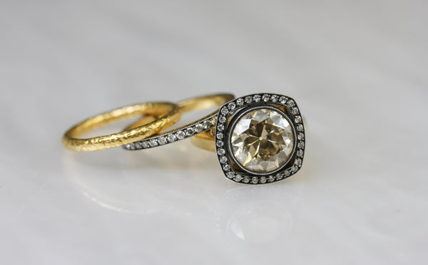 Vintage Ring Stack by Single Stone 