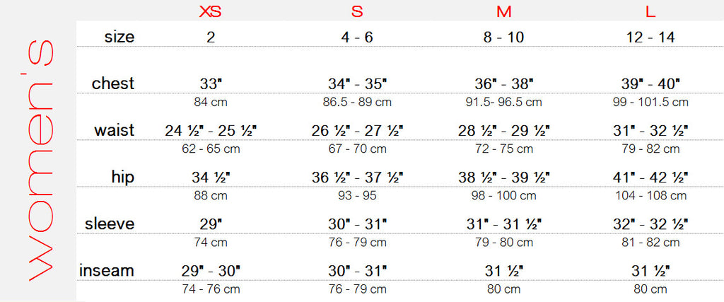 Point 6 Socks Size Chart