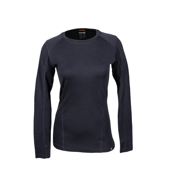 iWoo Womens Thermal Underwear Set Ultra Soft Crew Neck Long Sleeved Base Layer Tops & Bottoms 