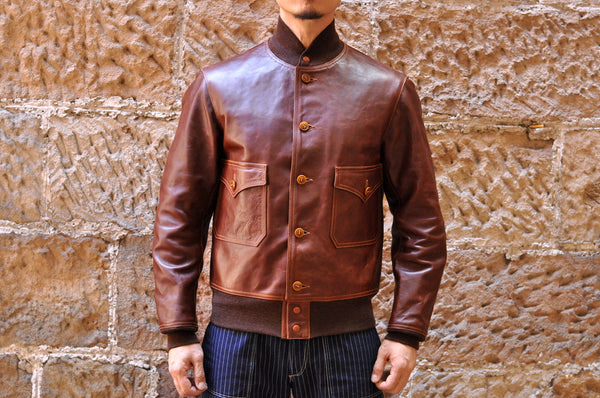 Freewheelers 37J1 'Aviator' Horsehide Jacket (Tatanka Brown