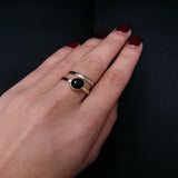 Set of Two Vintage Onyx Rings