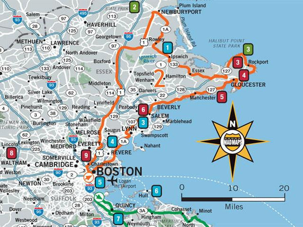 Mad Maps Gotbos1 Get Outta Town Scenic Road Trips Map Boston Mad Maps 7633