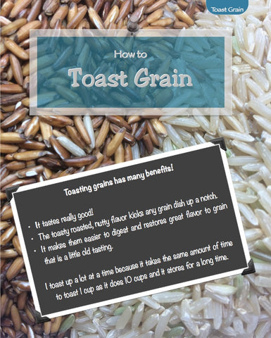 How to toast Grains