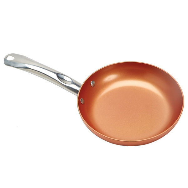 Tristar Products Copper Chef Round Pan 10Inch 1 Pack  Chickadee 