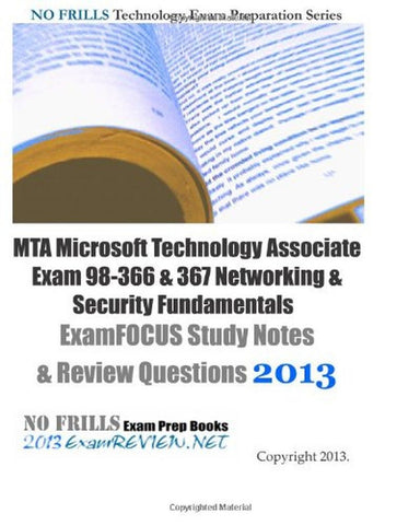 MTA Microsoft Technology Associate Exam 98-366 & 367 Networking & Security Fu... - Chickadee Solutions