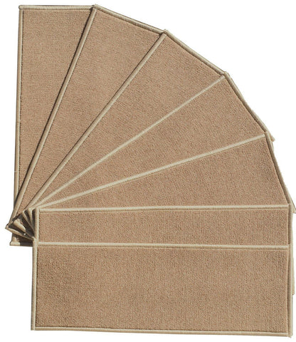 BERRNOUR HOME Stair Treads Skid Resistant Rubber Backing Non Slip Tread Mats ... - Chickadee Solutions