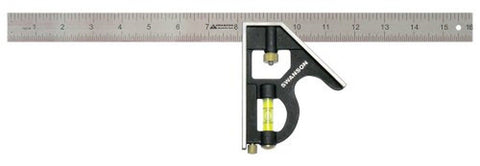 Swanson Tool TC134 16-Inch Combo Square (Cast Zinc Body Stainless Steel Blade... - Chickadee Solutions