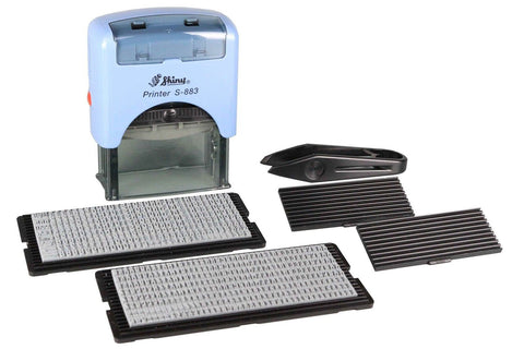Shiny Self Inking Custom Text Printing Kit (S-883) Shiny - Chickadee Solutions - 1