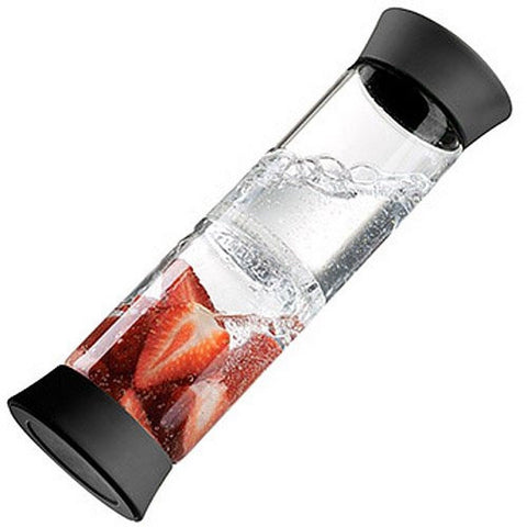 Glass Flip Infuser Carafe Finish: Black - Chickadee Solutions
