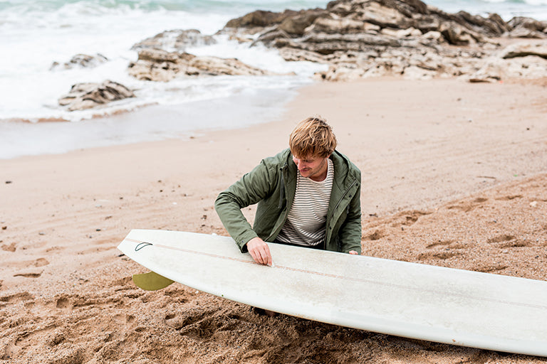 Surfing in basque country