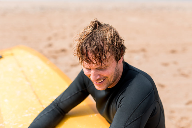 Surfing in basque country