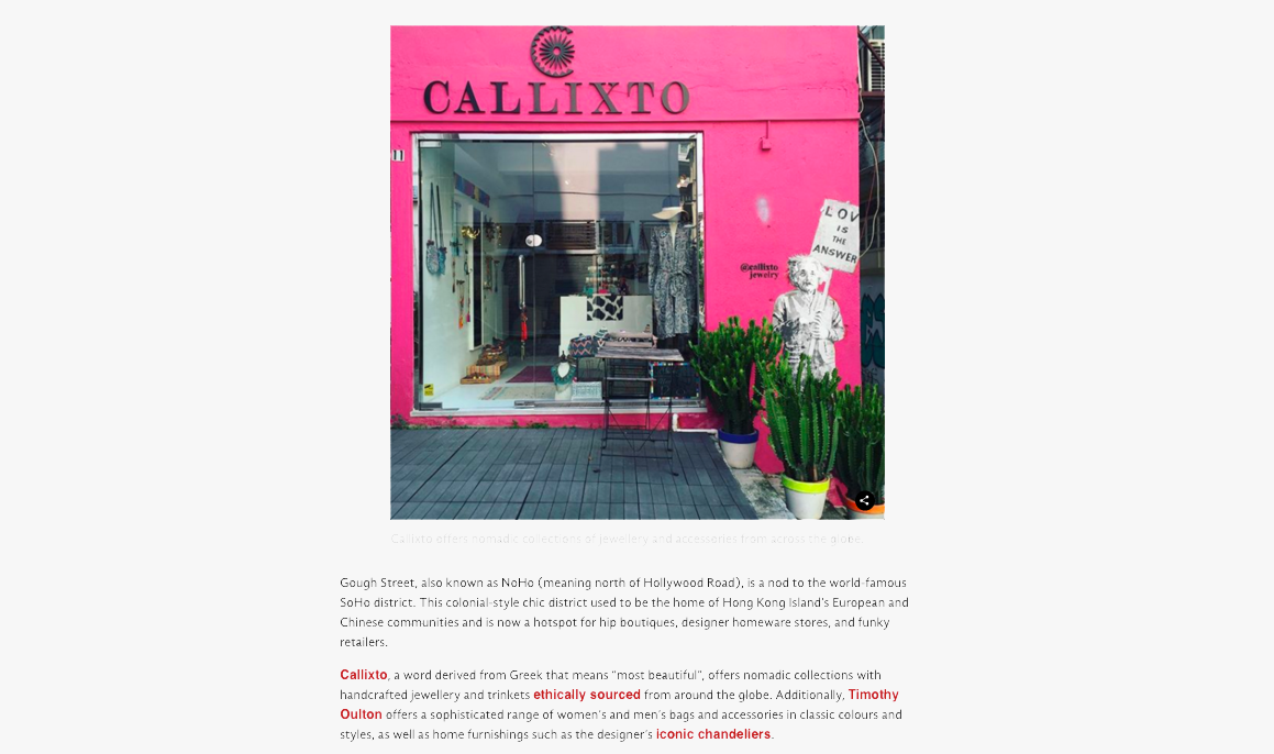 Callixto in Singapore lifestyle asia neighbourhood guide: Sheung Wan 