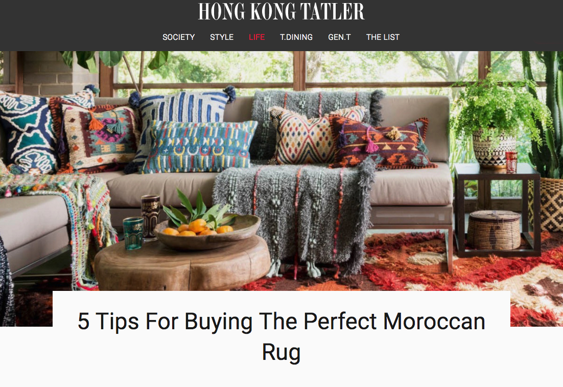 Callixto in Hong Kong Tatler 5 Tips For Buying The Perfect Moroccan Rug