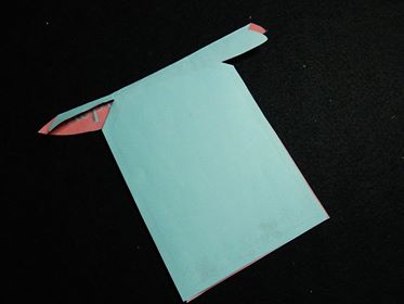 how the folded pop out card should look from the outside