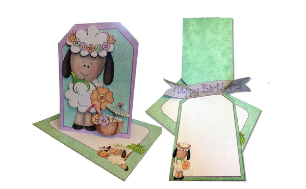 Pop Out Banner Card and Envelope from a Printable Card Making Kit