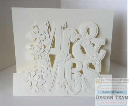 wedding card from cutting files