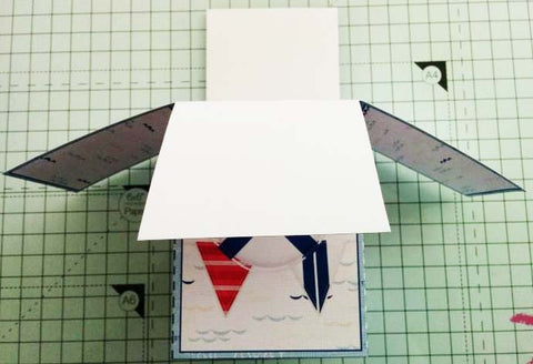 Assembled pop up box from a printable kit