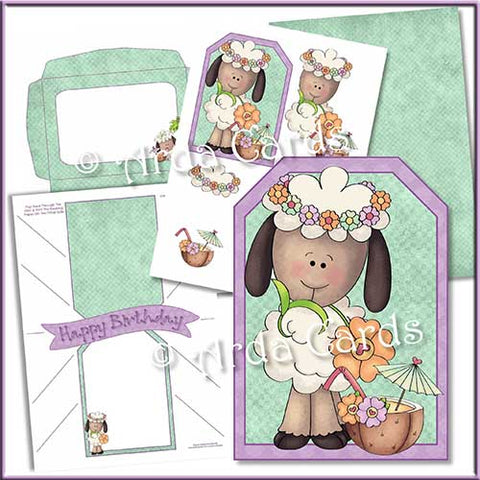contents of a pop out banner printable card making kit