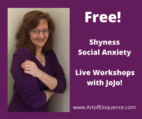 Free Shyness Workshops in our Facebook Group next week!