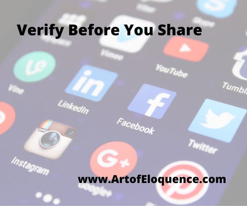 Social Media: Sharing is Caring But Verifying is Essential