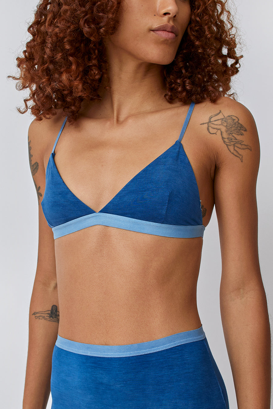 Baserange Mississippi Bra in Isatis Blue