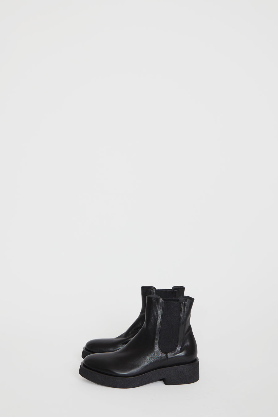 black crepe sole boots